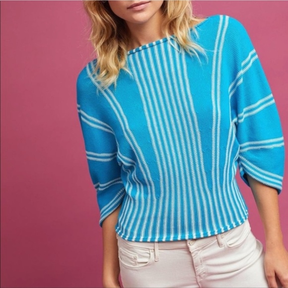 Anthropologie Sweaters - NEW Palma Stripped Sweater Small Moth Antropologie